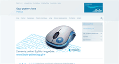 Desktop Screenshot of linde-gaz.pl